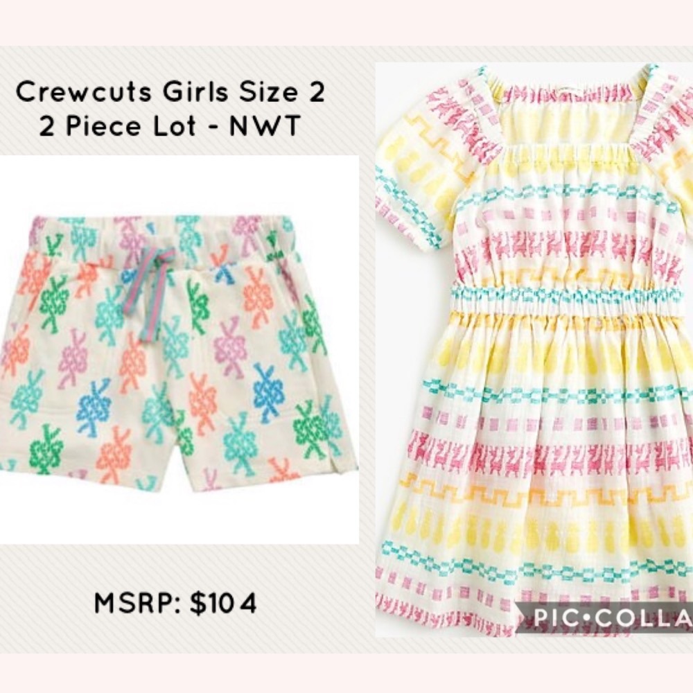 Crewcuts Embroidered Dress & Sailors Knot Shorts